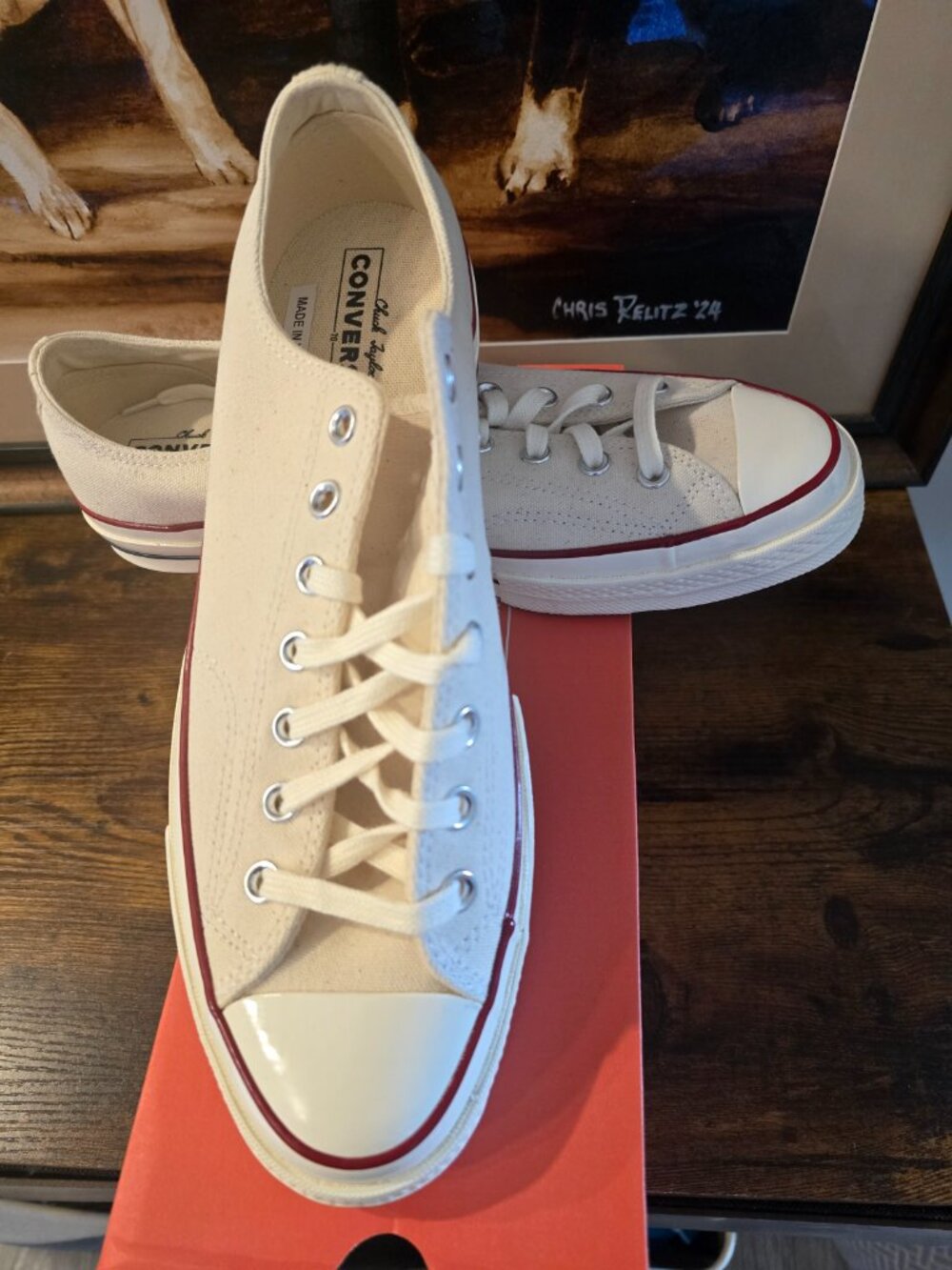 Converse Chuck Taylor All Star Low 70 OX Beige Parchment 162062C Men Size 11 NEW